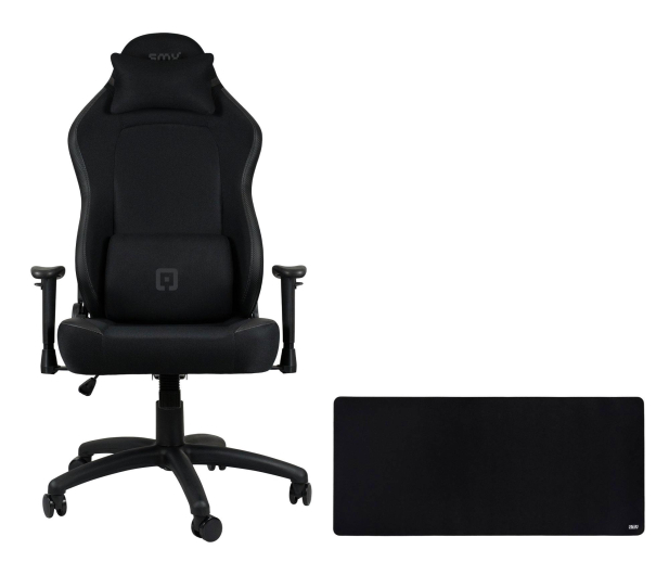 SMX Fotel gamingowy Askja + Speed Mouse Mat XL Black - 1351991 - zdjęcie